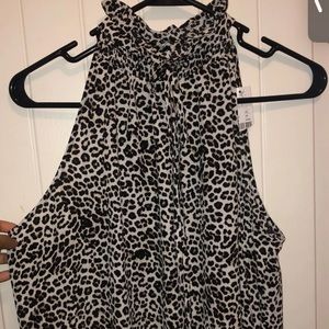 NY&C leopard print blouse brand new